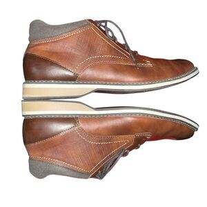 RYE BY HAWKER RYE Iboven Low Chukka Men's Brown Faux Leather Ankle Boots 12